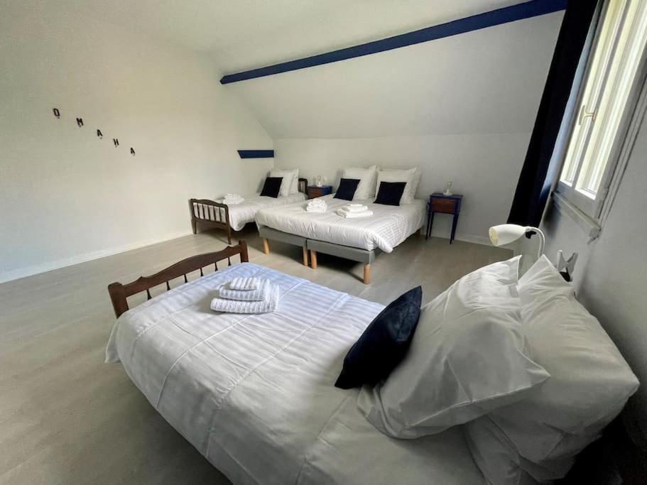 Gite Omaha 3 Etoiles - La Ferme Delaunay Saint-Come-du-Mont ภายนอก รูปภาพ